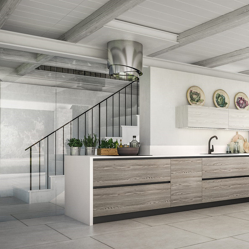 Faber Pareo 40cm Cylindrical Retractable Island Range Hood