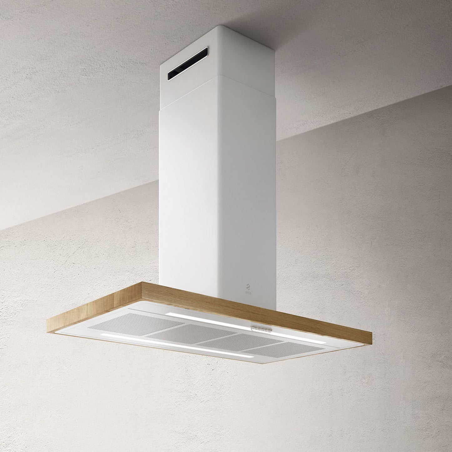 elica Bio Island 48inch / 70inch (120cm/180cm) Oak Country Style Island Range Hood