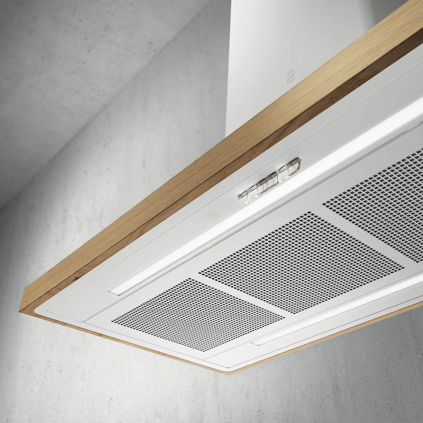 elica Bio Island 48inch / 70inch (120cm/180cm) Oak Country Style Island Range Hood