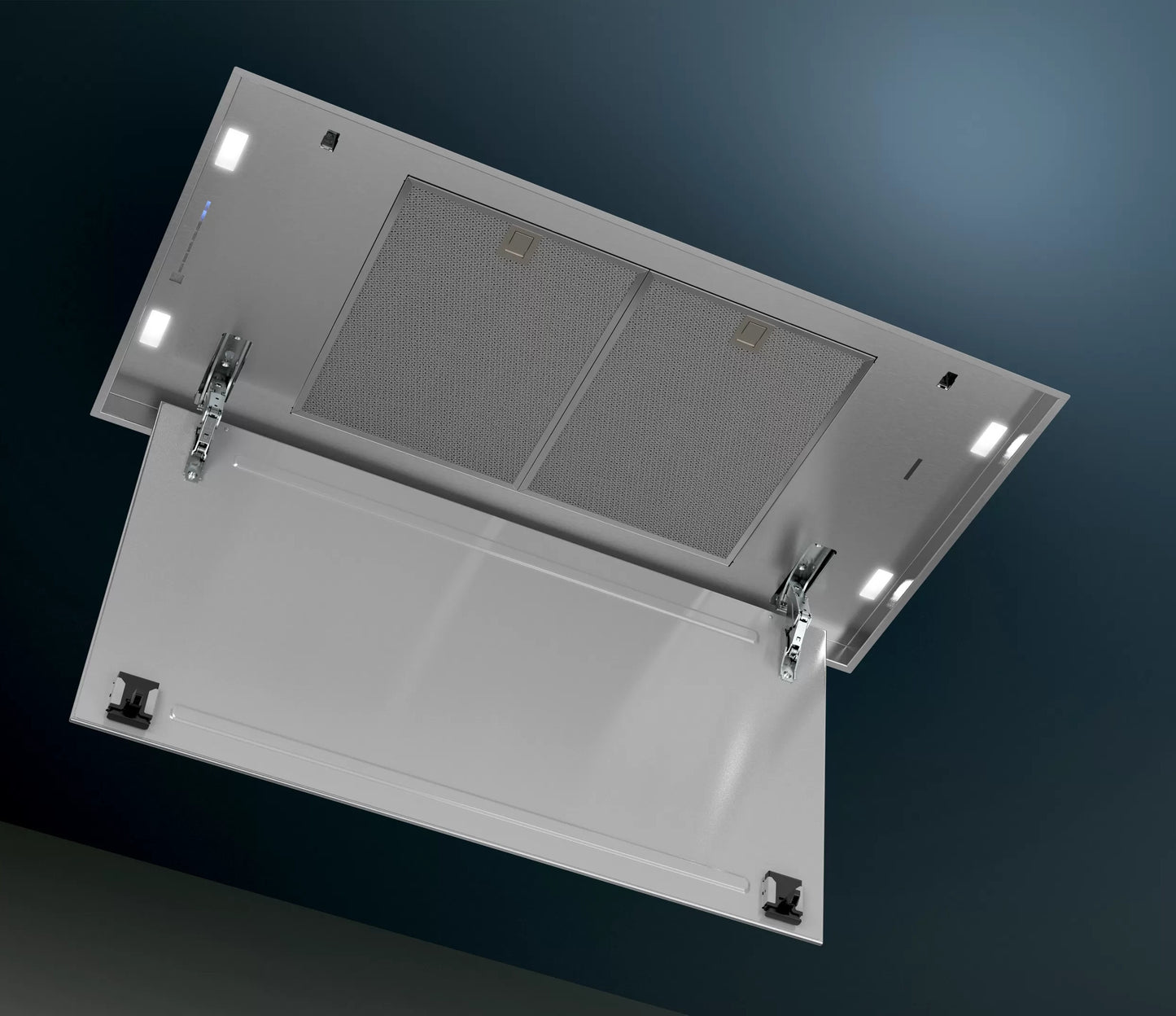 Siemens 90cm Silver Ceiling-Mounted Island Range Hood