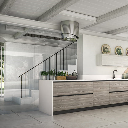 Faber Pareo 40cm Cylindrical Retractable Island Range Hood
