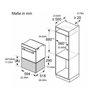 Siemens Tall Built-in Warming Drawer