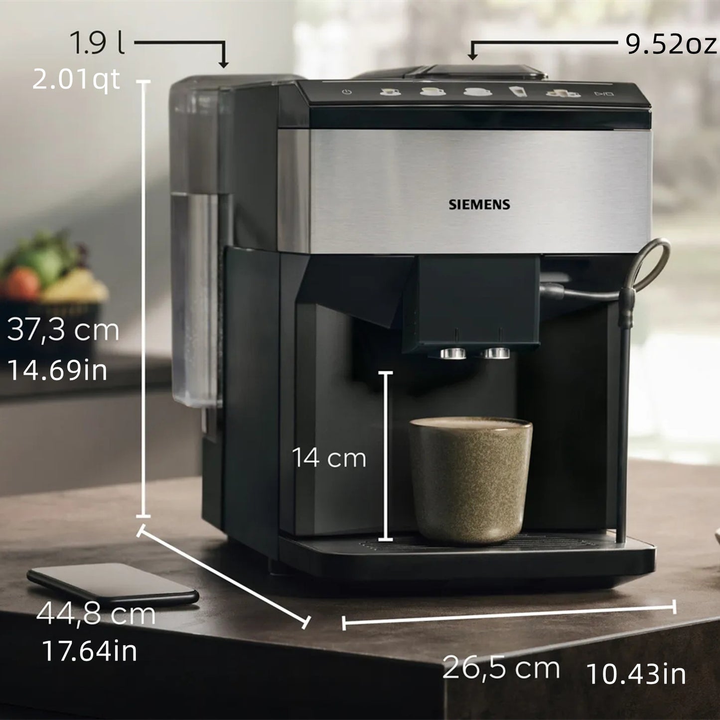 SIEMENS EQ500 Classic Edition Fully Automatic Coffee Machine (Cup Warming Function) (Network Connectivity)