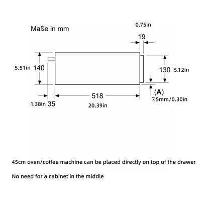 Siemens Black Standard Built-in Warming Drawer